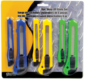 6PC SNAP-OFF KNIFE SET