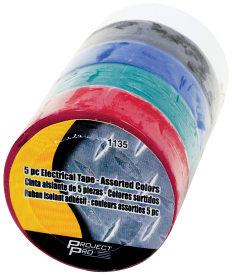 5 PC ELECTRICAL TAPE - ASSORTE
