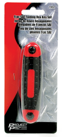 9 PC FOLDING HEX KEY SET - SAE