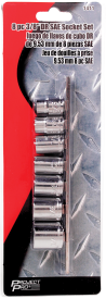 8 PC 3/8 DR SOCKET SET W/ RAIL