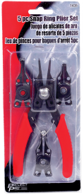 5 PC SNAP RING PLIER SET