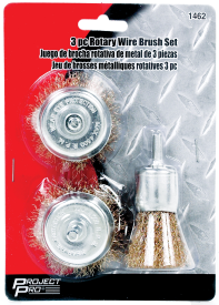 3 PC ROTARY WIRE BRUSH SET