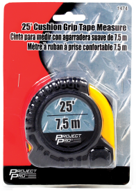 25' CUSHION GRIP TAPE MEASURE