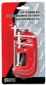 3 PC C-CLAMP SET