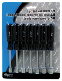 7 PC NUT DRIVER SET - SAE