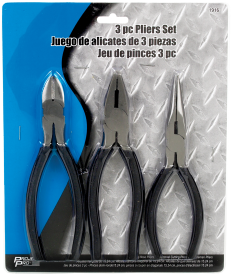 3 PC PLIERS SET - 6 LN; 6 DIA.
