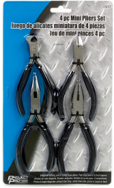 4 PC MINI PLIERS SET