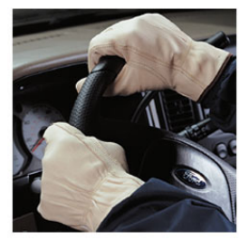 GLOVE - LEATHER DRIVING - LARG