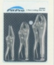 LOCKING PLIERS SET 3 PC. RETAI