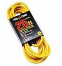 25' EXTENSION CORD 16/3 SINGLE