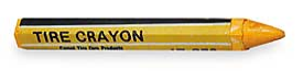 YELLOW TIRE MARKING CRAYON