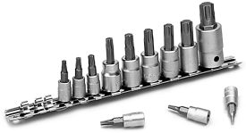 12 PC STAR BIT SOCKET SET CHRV