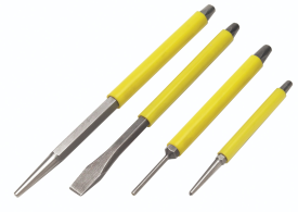 4 PC PUNCH & CHISEL SET