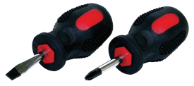 2PC STUBBY SCREWDRIVER SET