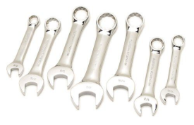 7PC STUBBY METRIC WRENCH SET